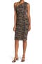 One-Shoulder Body-Con Midi Dress