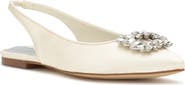 Nine West Blingy Crystal Slingback Flat