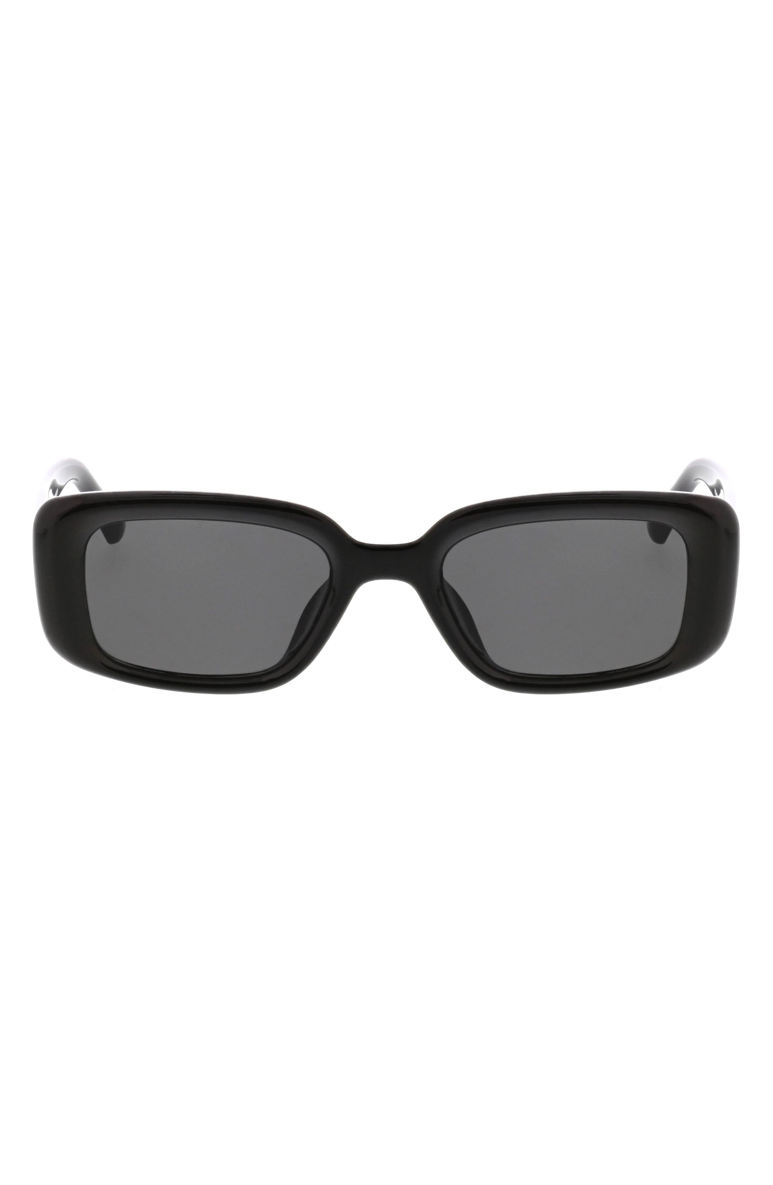 Roxy 51mm Slim Rectangle Sunglasses