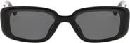 Roxy 51mm Slim Rectangle Sunglasses