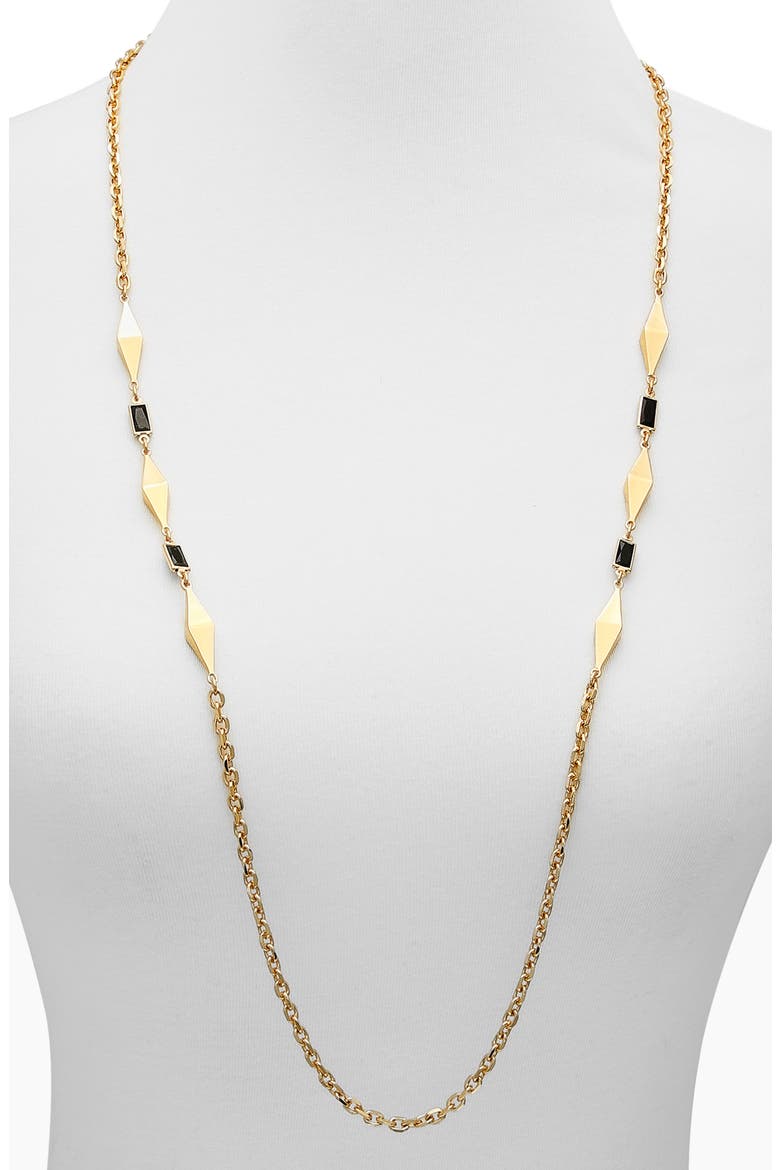 Station Chain Necklace, Alternate, color, GOLD