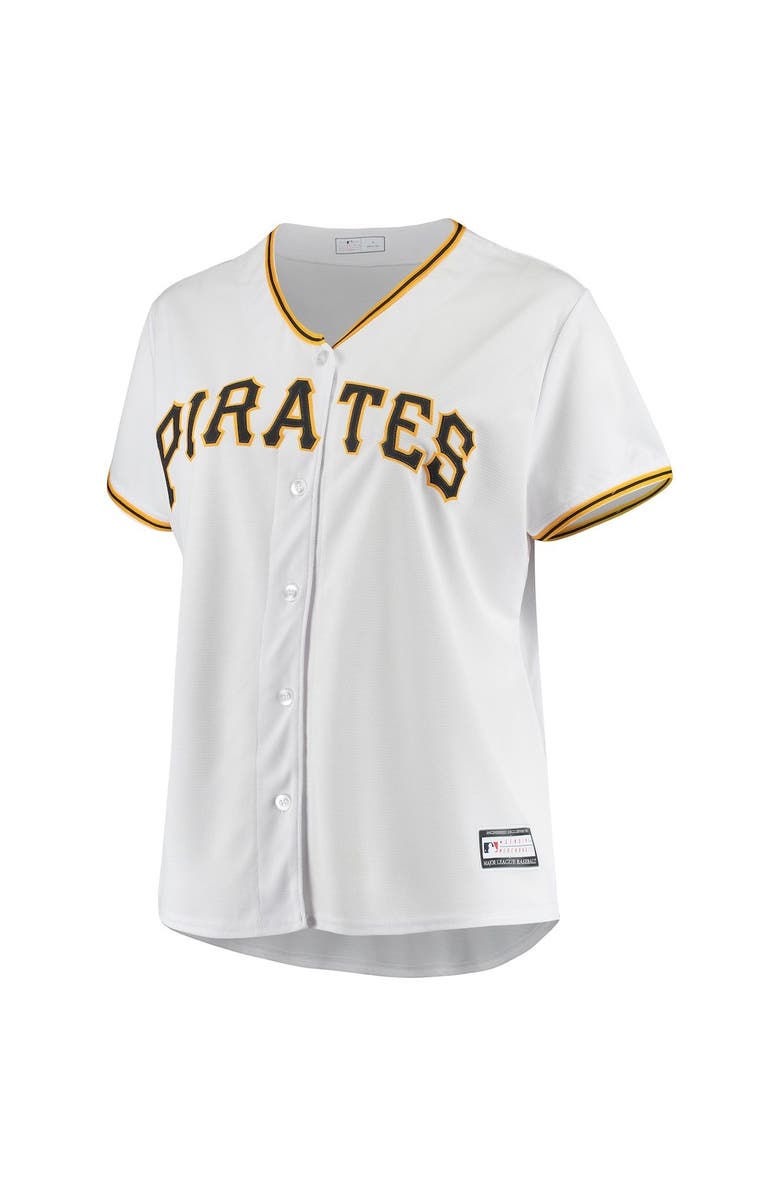 PROFILE Women's White Pittsburgh Pirates Plus Size Home Replica Team Jersey, Alternate, color,