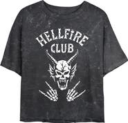 Stranger Things Junior's Stranger Things Skeleton Hellfire Club Demon Art Graphic T-Shirt