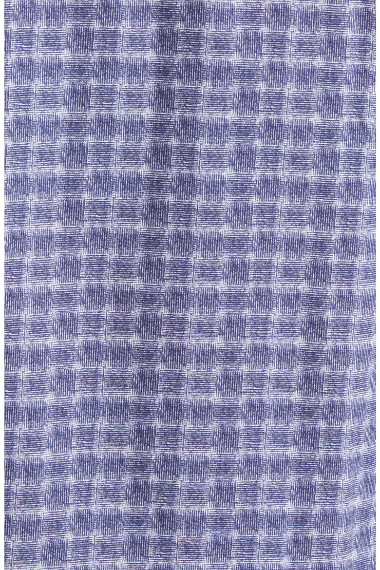Harold Check Hi Flex Stretch Cotton Button-Up Shirt, Alternate, color, BLUE