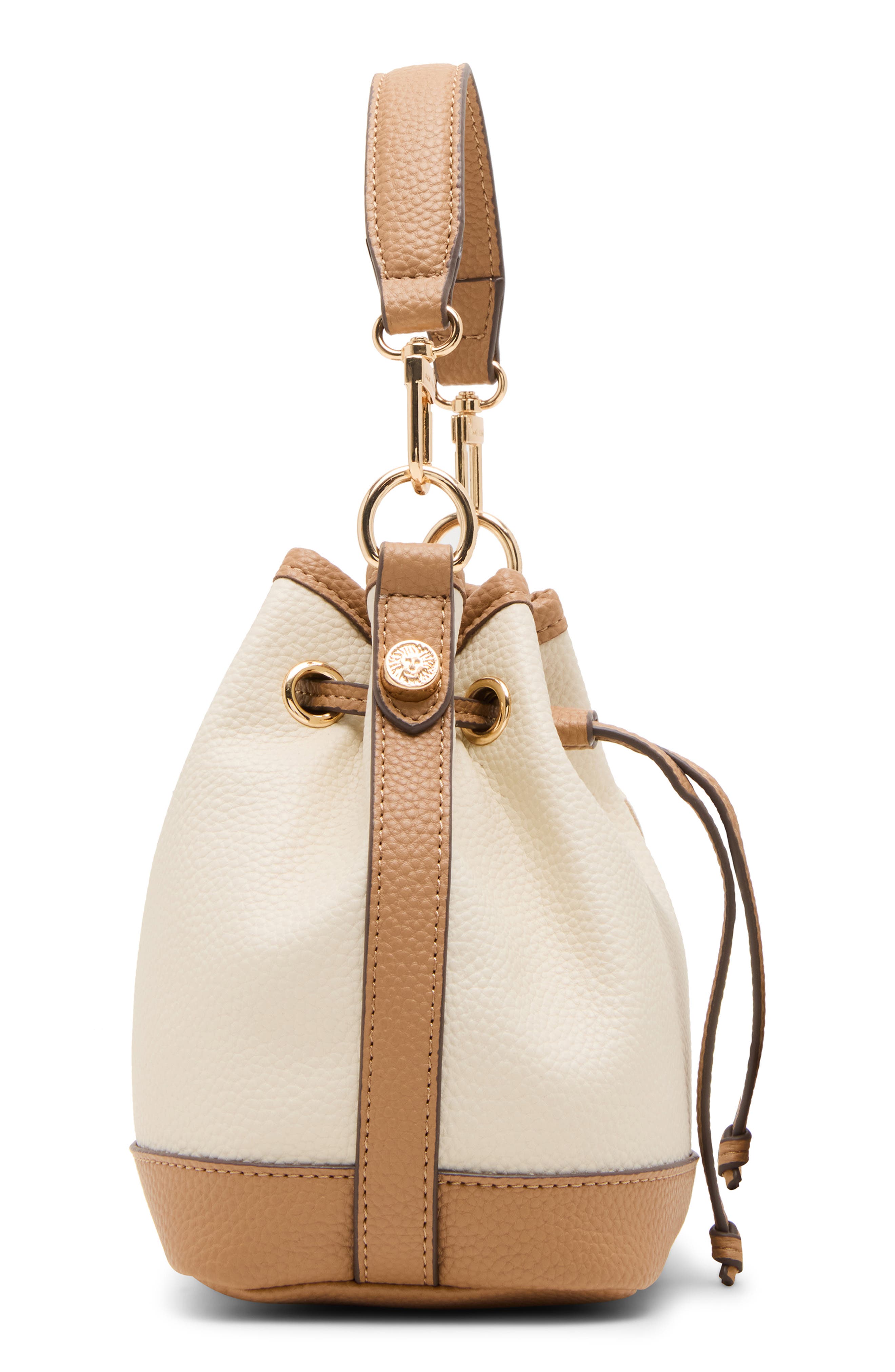 Anne Klein Small Bucket Bag with Pouch, Alternate, color, 