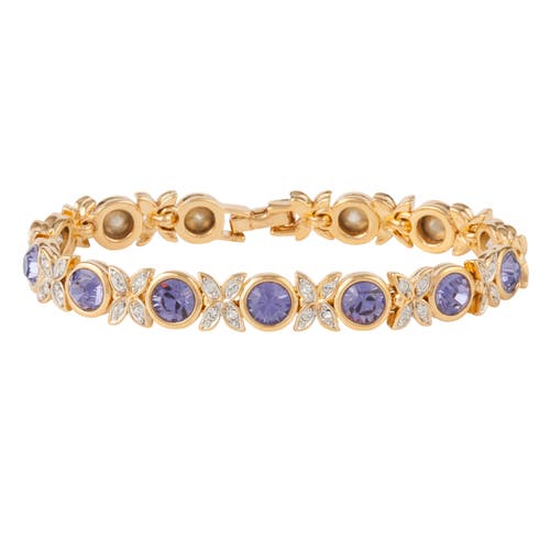 Susan Caplan 1980s Vintage D'orlan Faux Amethyst Swarovski Crystal Set In Purple