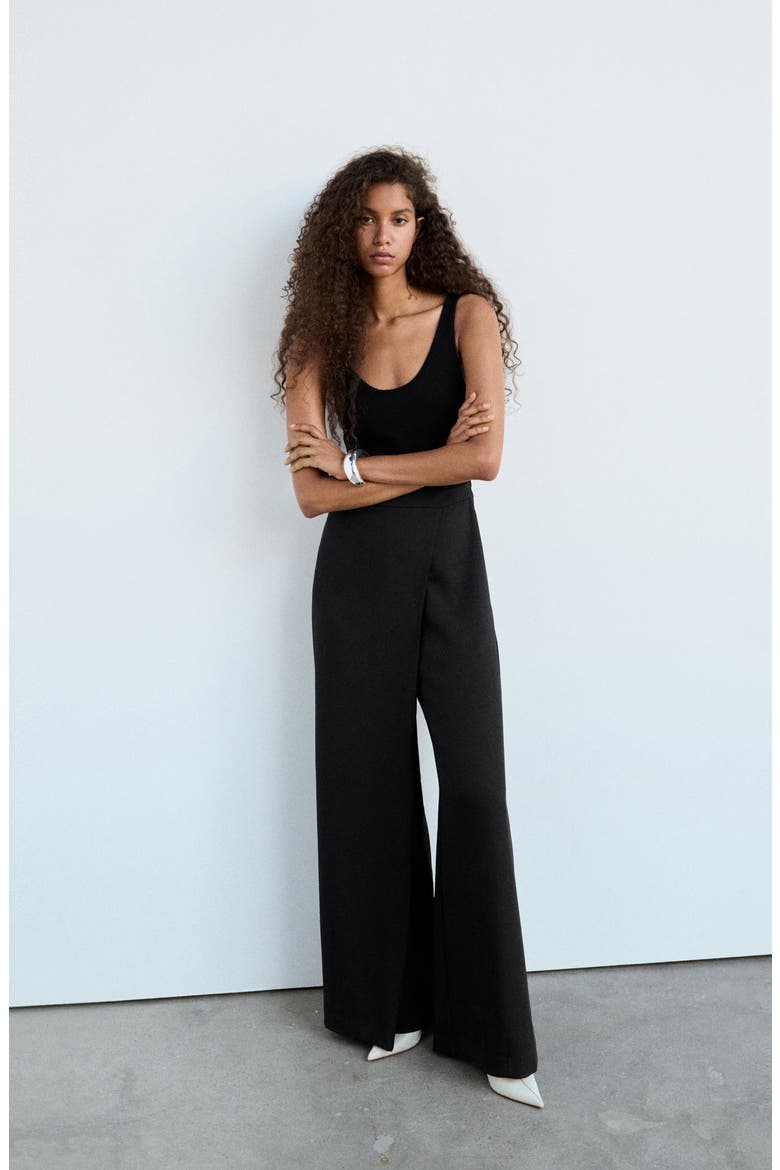 Jay Sleeveless Jumpsuit, Alternate, color, BLACK