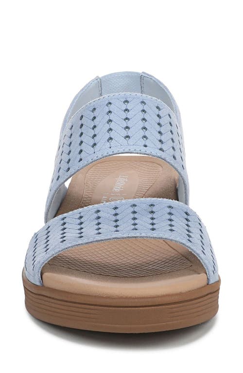 Bzees Women's Festive Washable Slingback Wedge Sandals In Blue