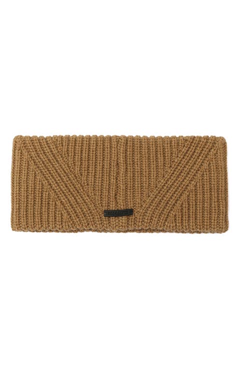 Travelling Wool Blend Rib Headband