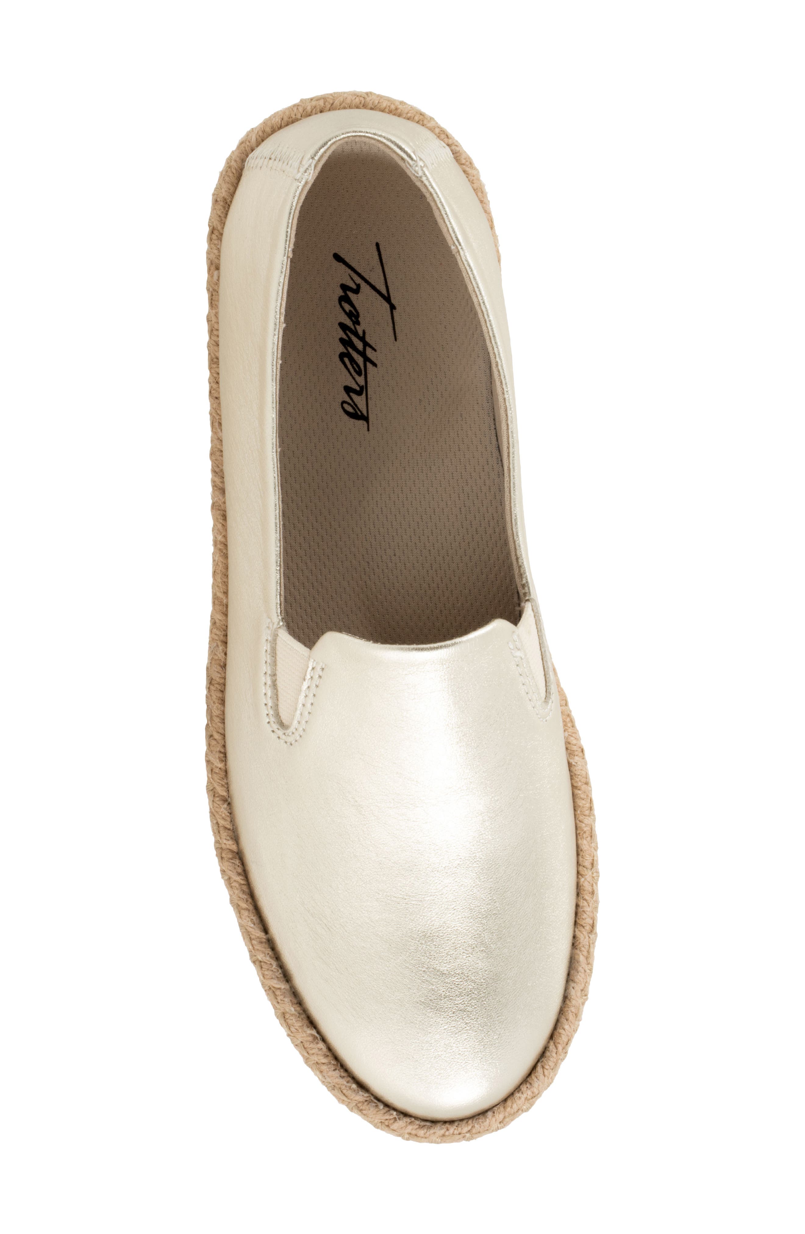 Poppy Espadrille Flat, Alternate, color, CHAMPAGNE