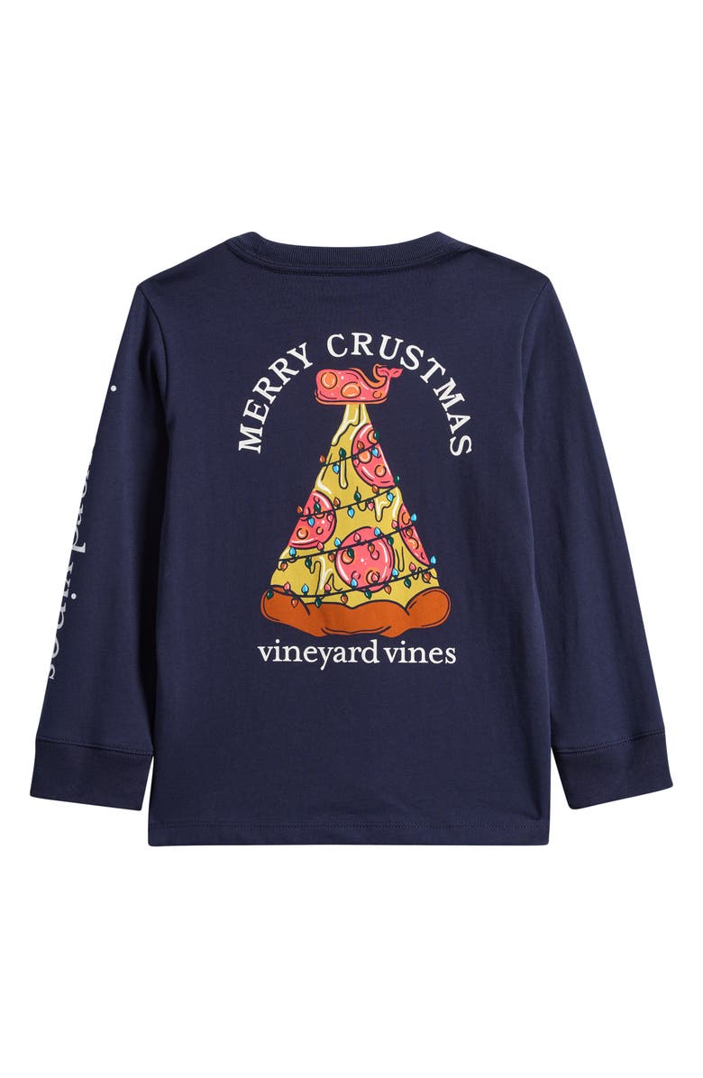 vineyard vines Kids' Merry Crustmas Graphic T-Shirt, Alternate, color, Nautical Navy