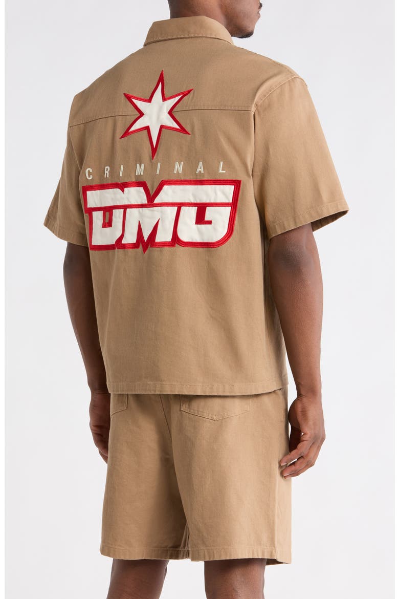 Star Logo Shirt, Alternate, color, STONE