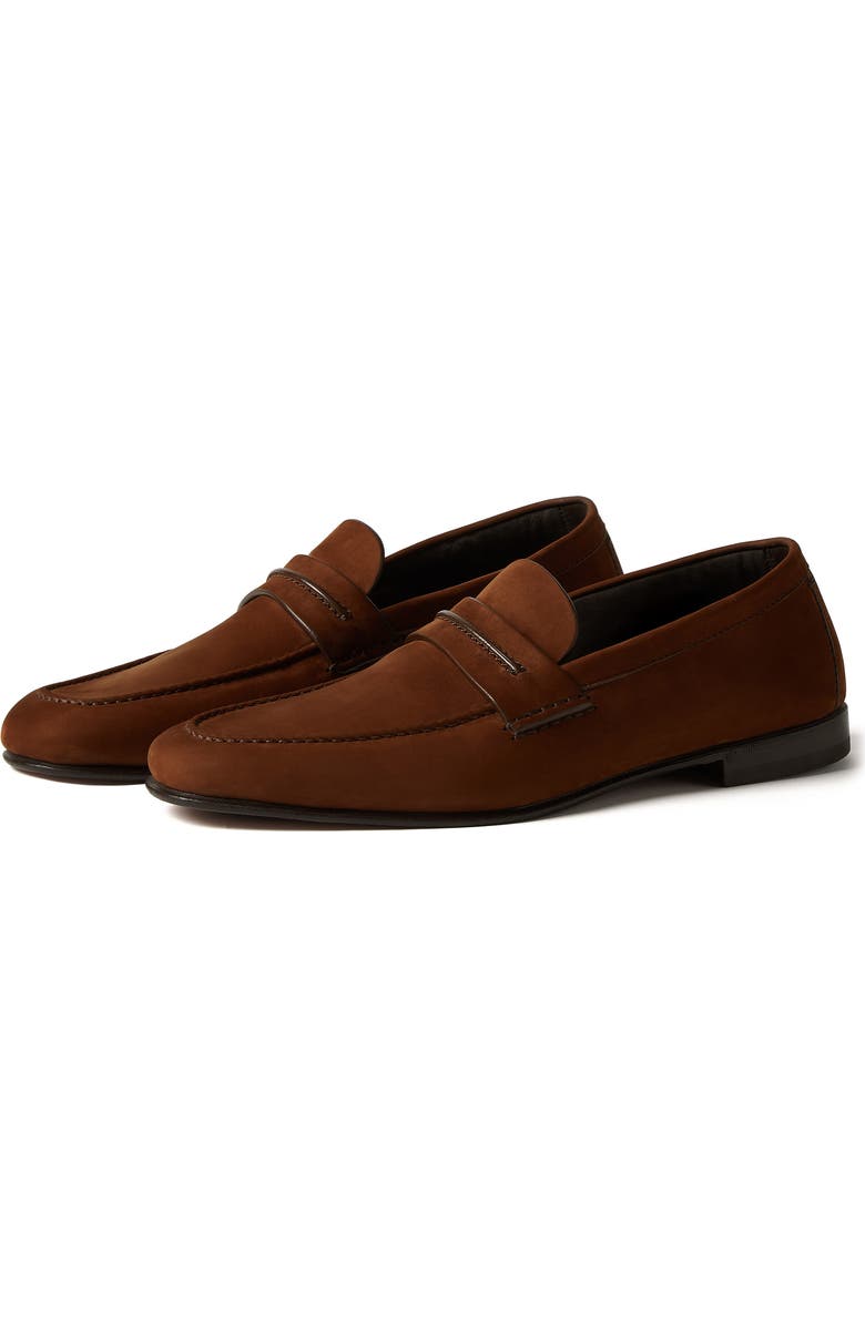 ZEGNA Light Brown SECONDSKIN Driving Loafer, Main, color,
