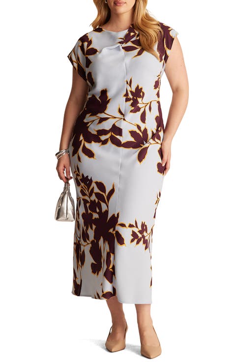Joana Twist Front Midi Dress