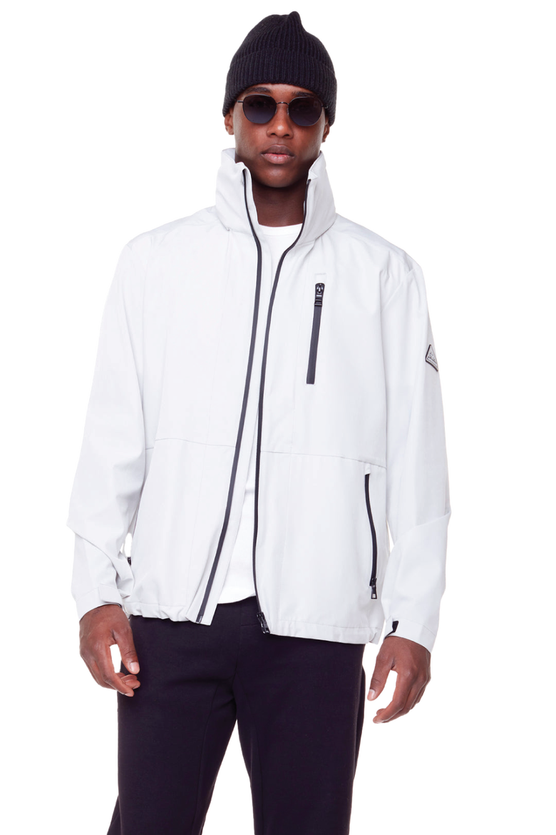 CARMACKS - Men's Midweight Rain Shell Jacket, Main, color, CEMENT