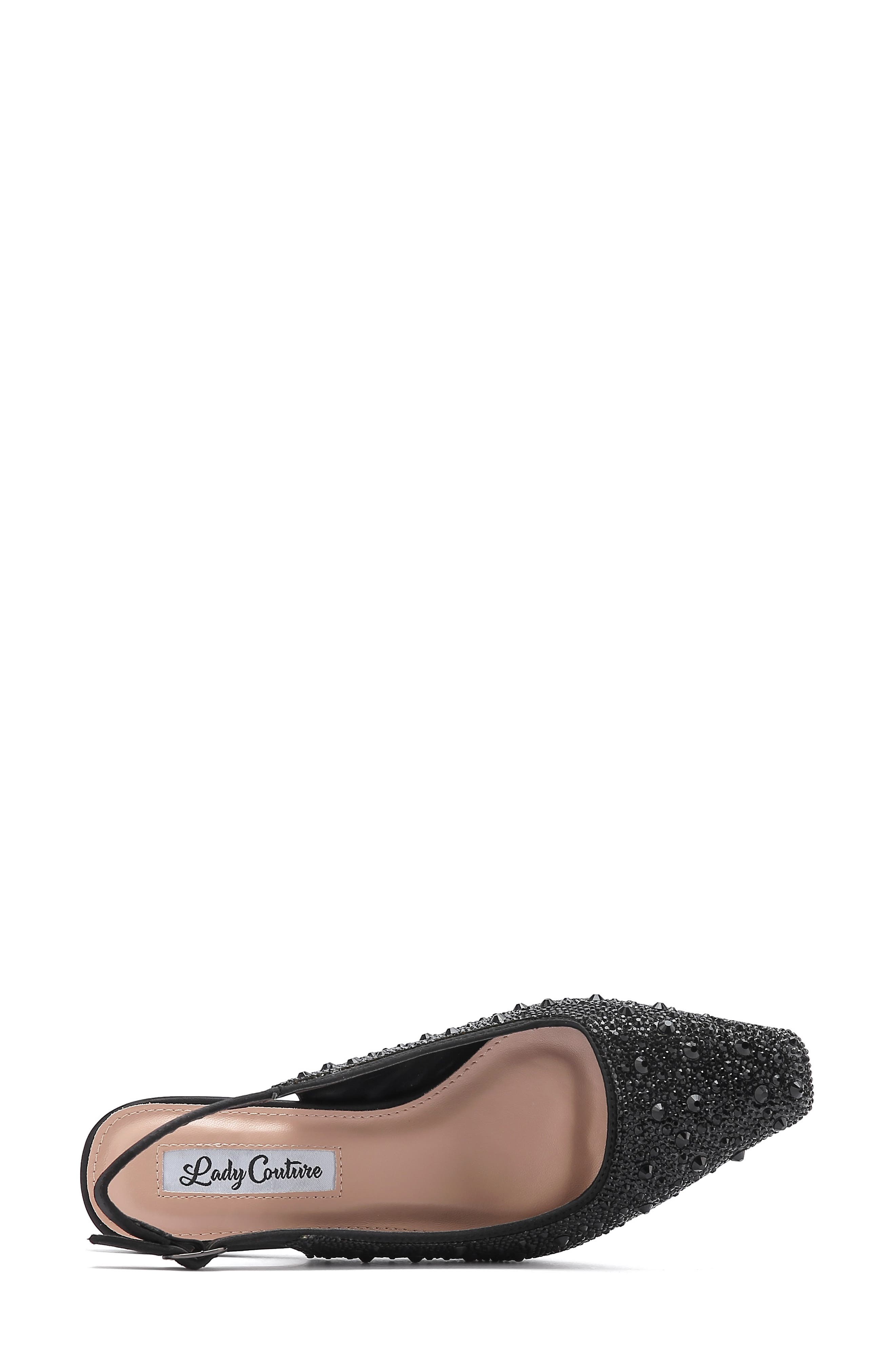 LADY COUTURE Ronda Slingback Pump, Alternate, color, Black