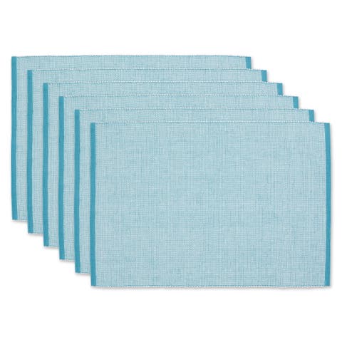 Chambray Fine Ribbed Placemat Set/6