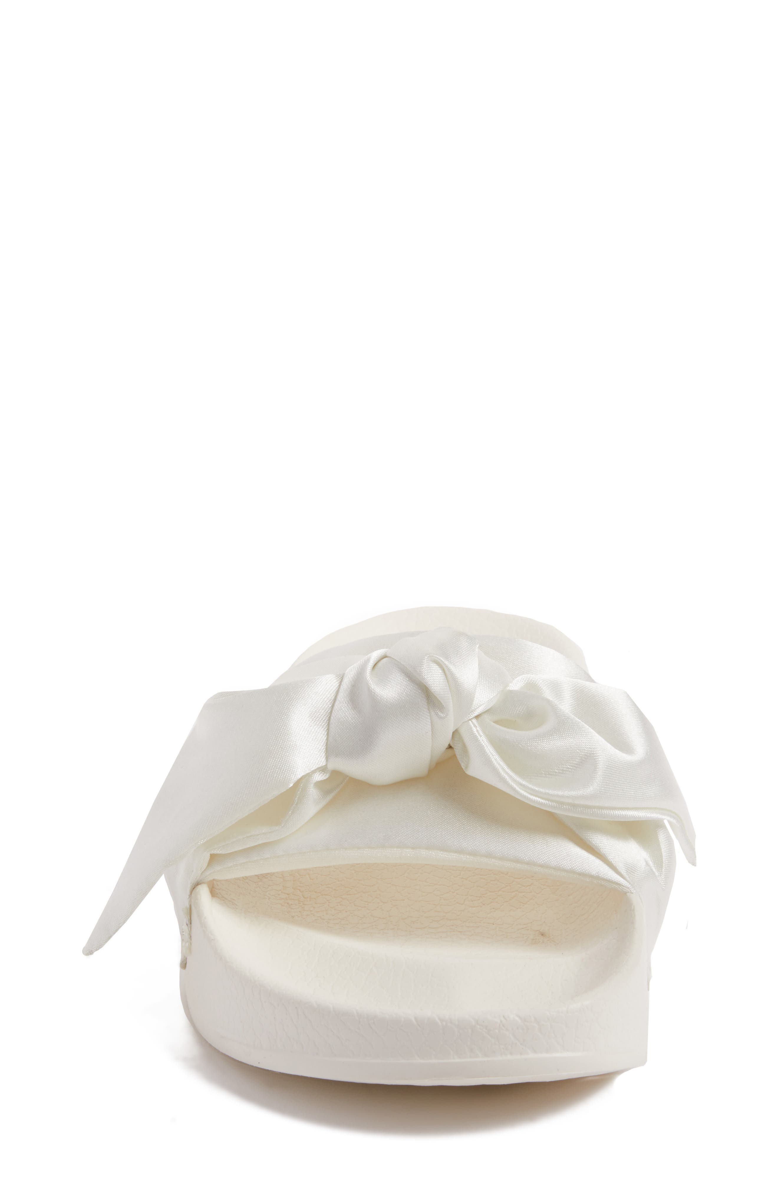 FENTY PUMA by Rihanna Bow Slide, Alternate, color, MARSHMALLOW