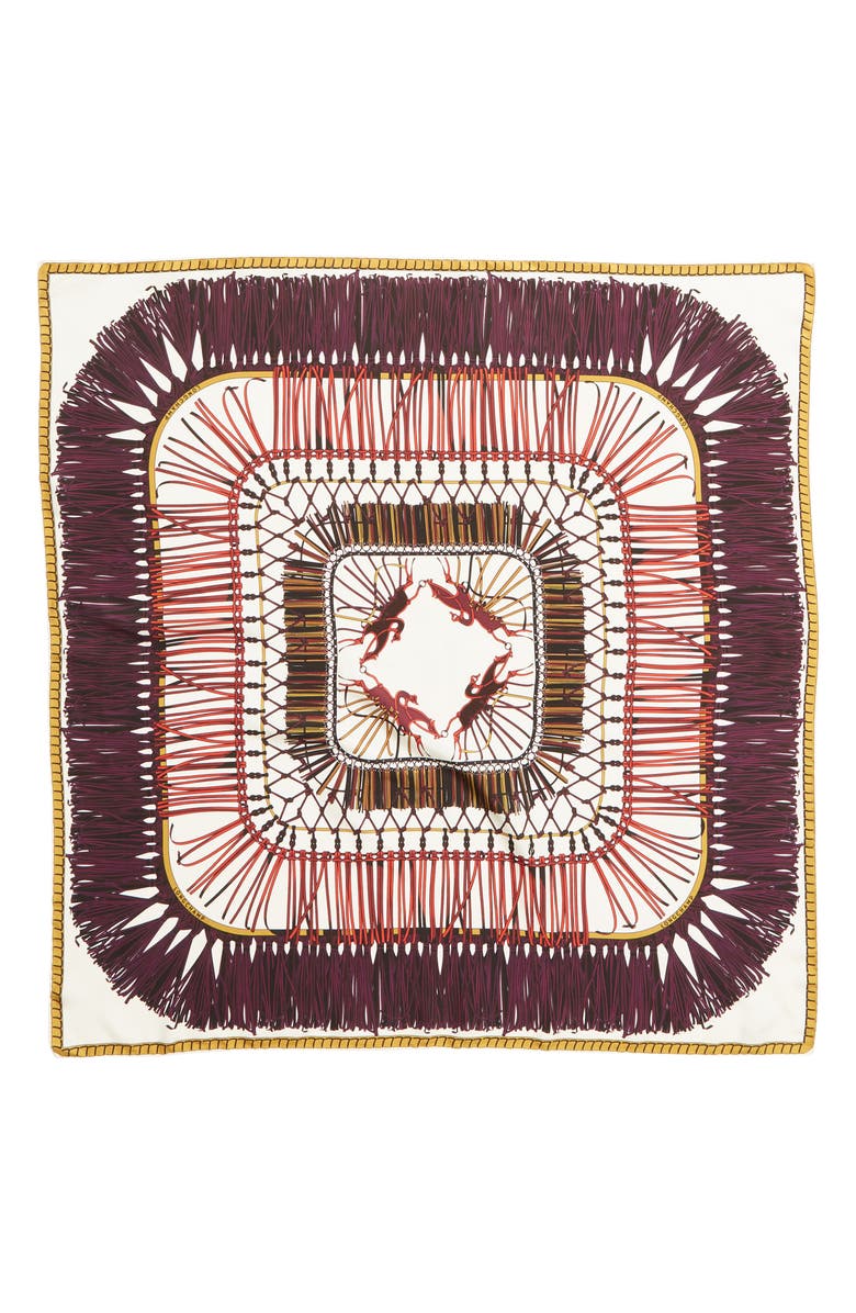 Longchamp Jeux Fran Silk Scarf, Main, color,