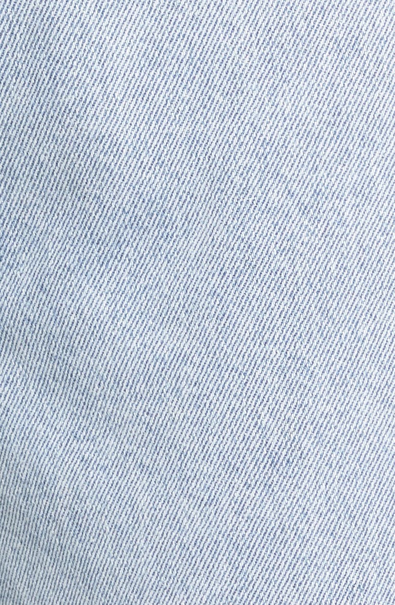 English Factory Kick Pleat Straight Leg Jeans, Alternate, color, 