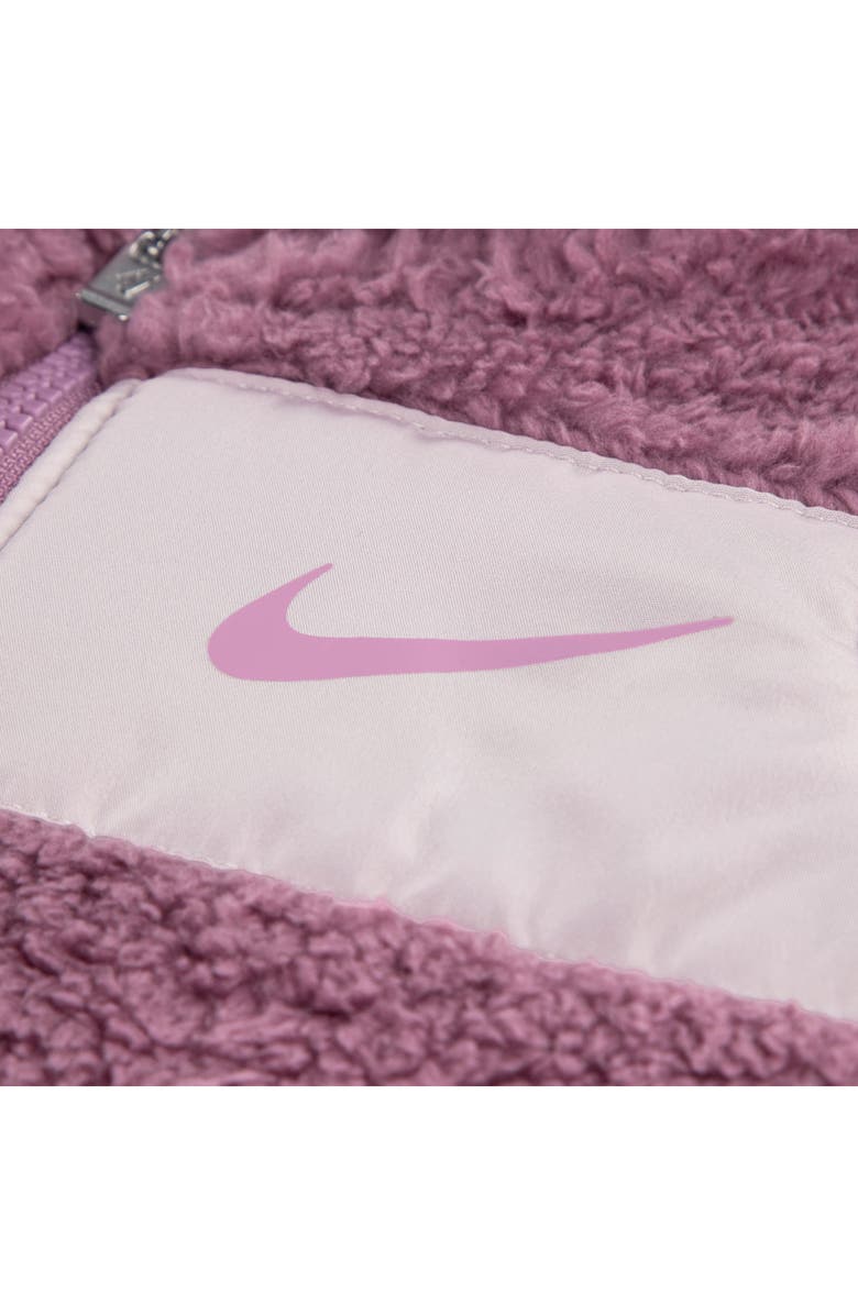 Nike Fleece Vest, Graphic T-Shirt & Joggers Set, Alternate, color, Plum Dust