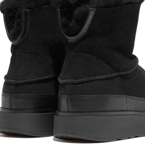 Fitflop Gen-ff Mini Double-faced Shearling Boots In Black
