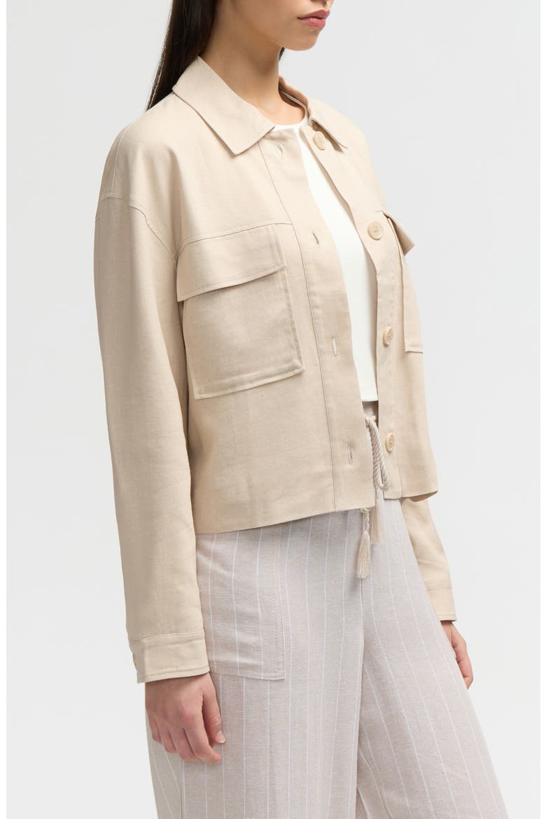 Double Pocket Shacket, Alternate, color, NATURAL