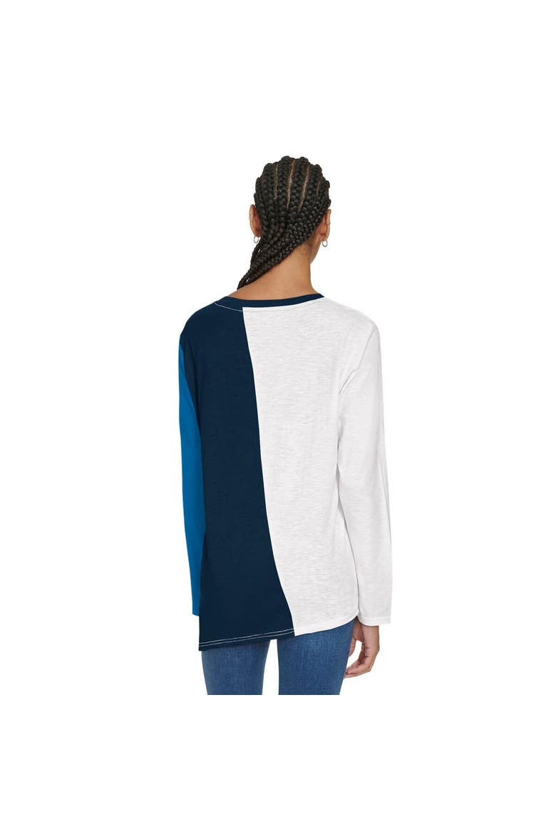 Women's Tommy Jeans White/Navy Minnesota Timberwolves Amelia Color Blocked Long Sleeve T-Shirt, Alternate, color, White