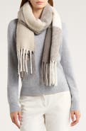 Nordstrom Wool & Alpaca Blend Fringe Scarf