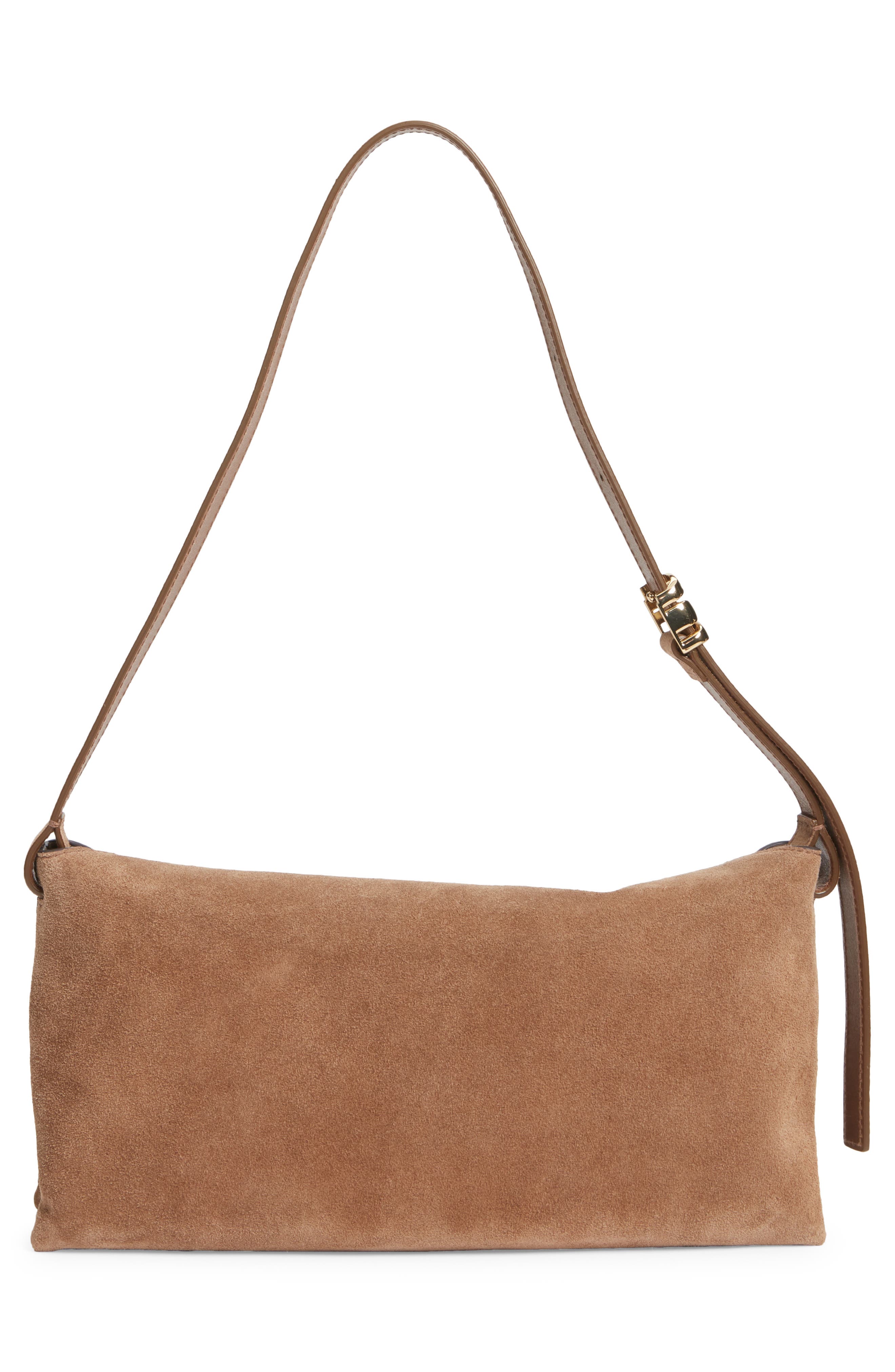 Madewell The Date Night Suede Shoulder Bag, Alternate, color, 