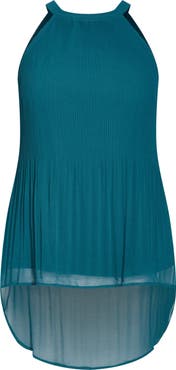 City Chic Kaya Pleated High-Low Top