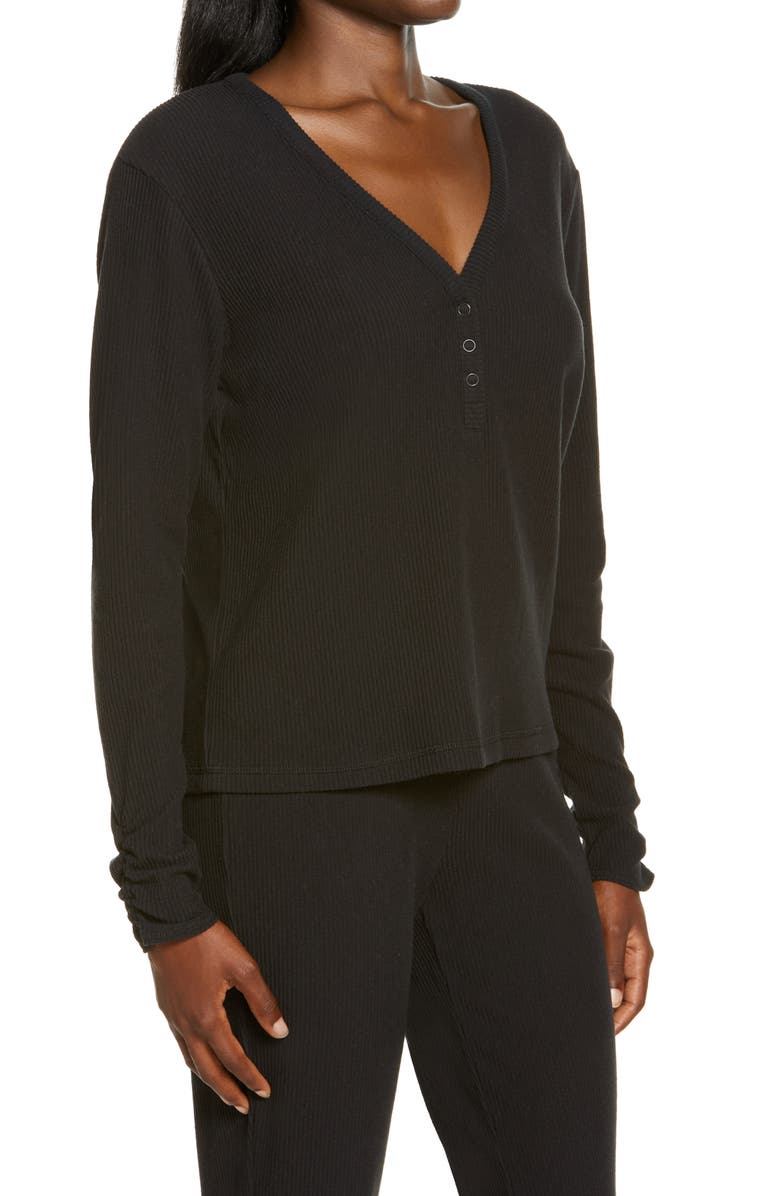 UGG<sup>®</sup> Maxwell Rib V-Neck Lounge Top, Alternate, color, 