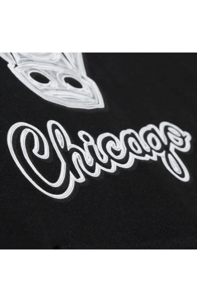 Mitchell & Ness Men's Mitchell & Ness Black Chicago Bulls Chrome Hoodie, Alternate, color, Black
