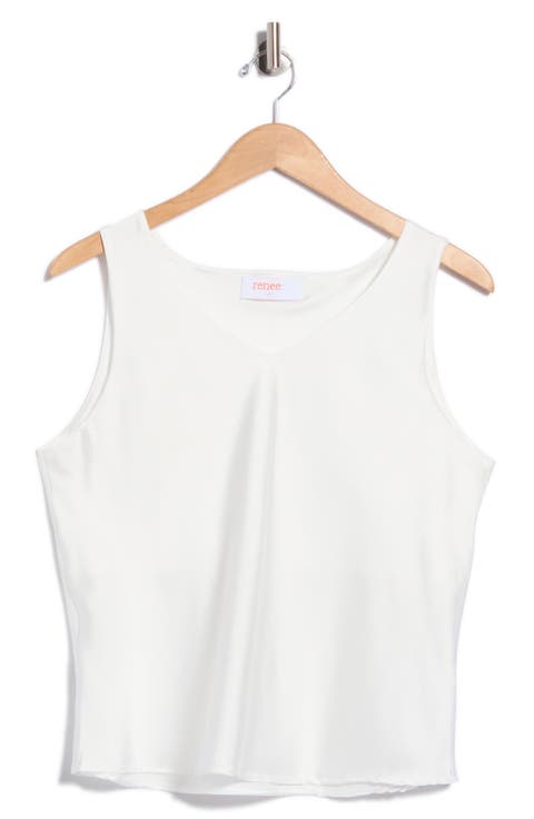 V-Neck Satin Top