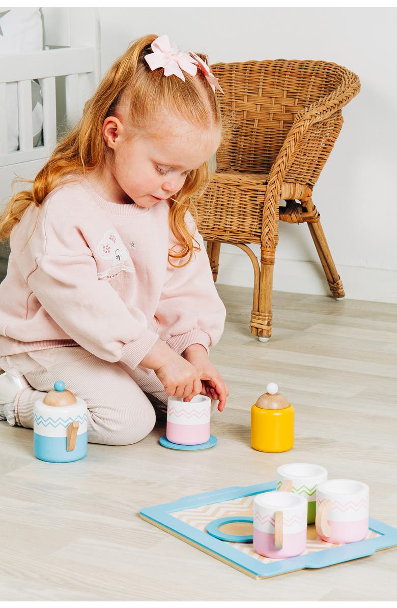 Bigjigs Toys Tea Tray Set, Alternate, color, Multicoloured