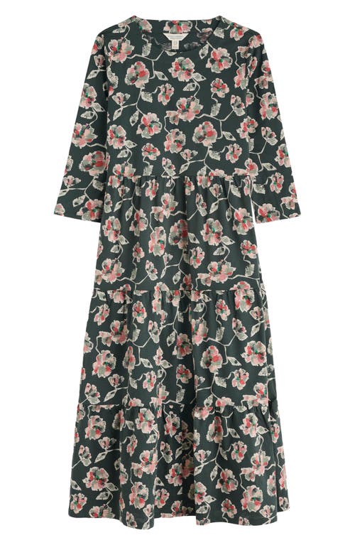 Seasalt Cornwall Line Strokes Floral Print Dress In Multi