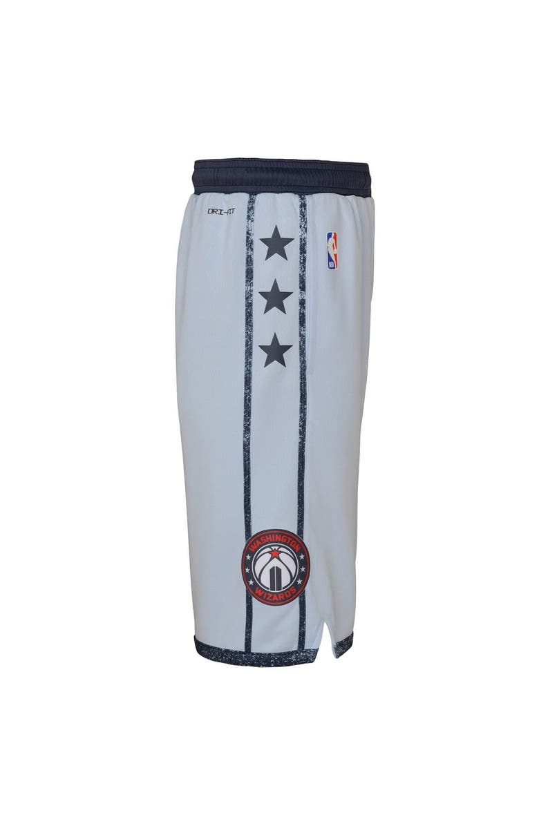 Nike Youth Nike  Light Blue Washington Wizards 2024/25 City Edition Swingman Performance Shorts, Alternate, color, 