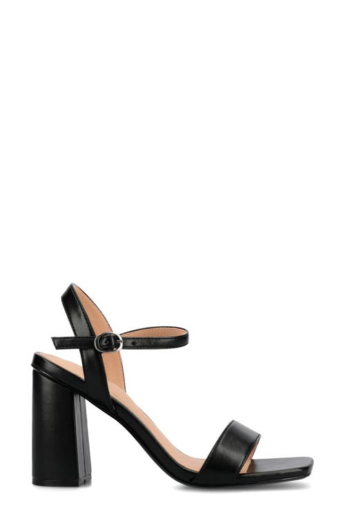 Journee Collection Tru Comfort Foam Tivona Sandal In Black Pu