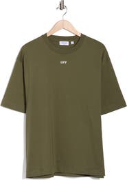 Off-White Slim Fit OFF Stamp Graphic T-Shirt