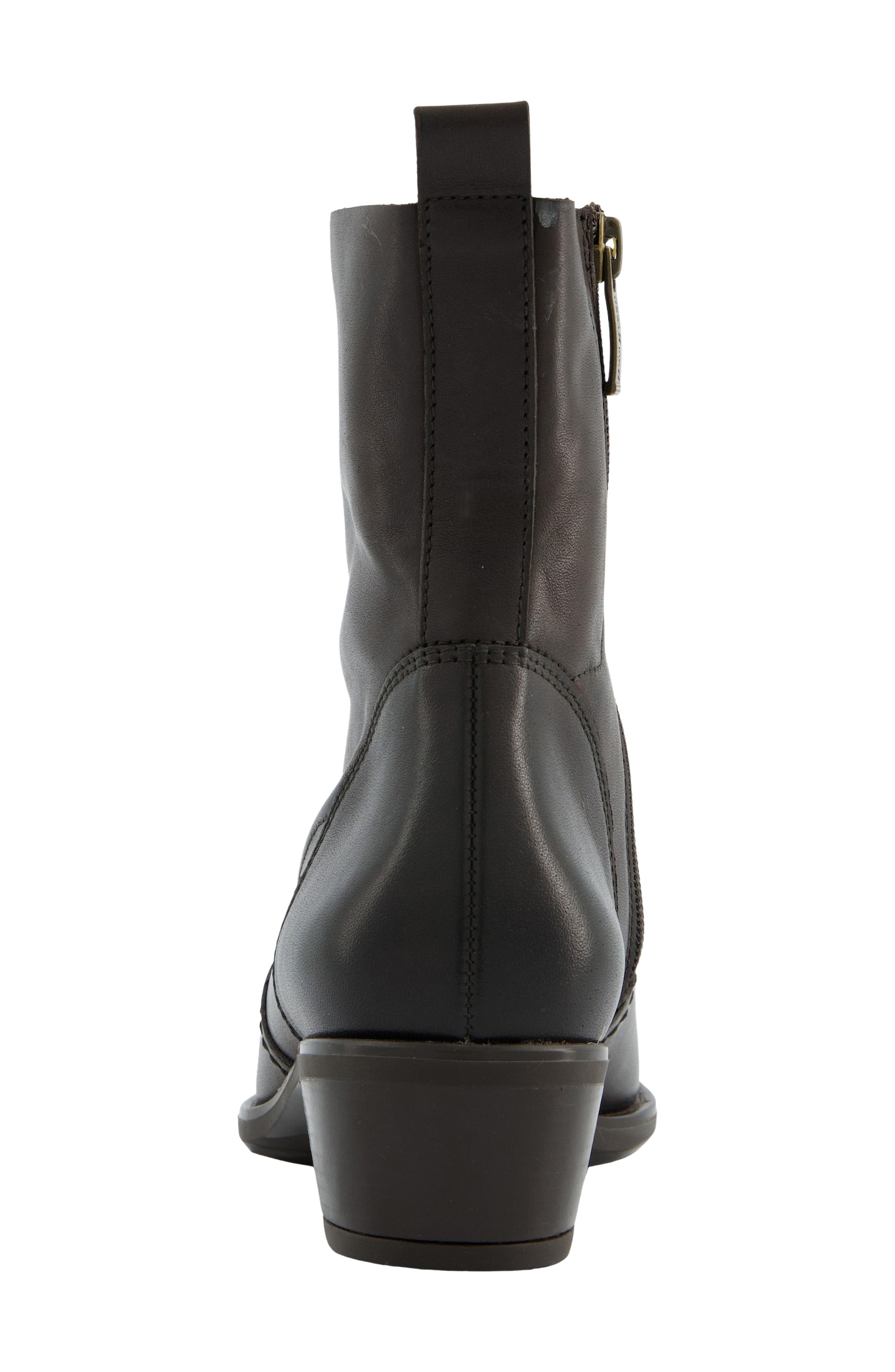 Fortuna Leather Bootie, Alternate, color, ESPRESSO LEATHER