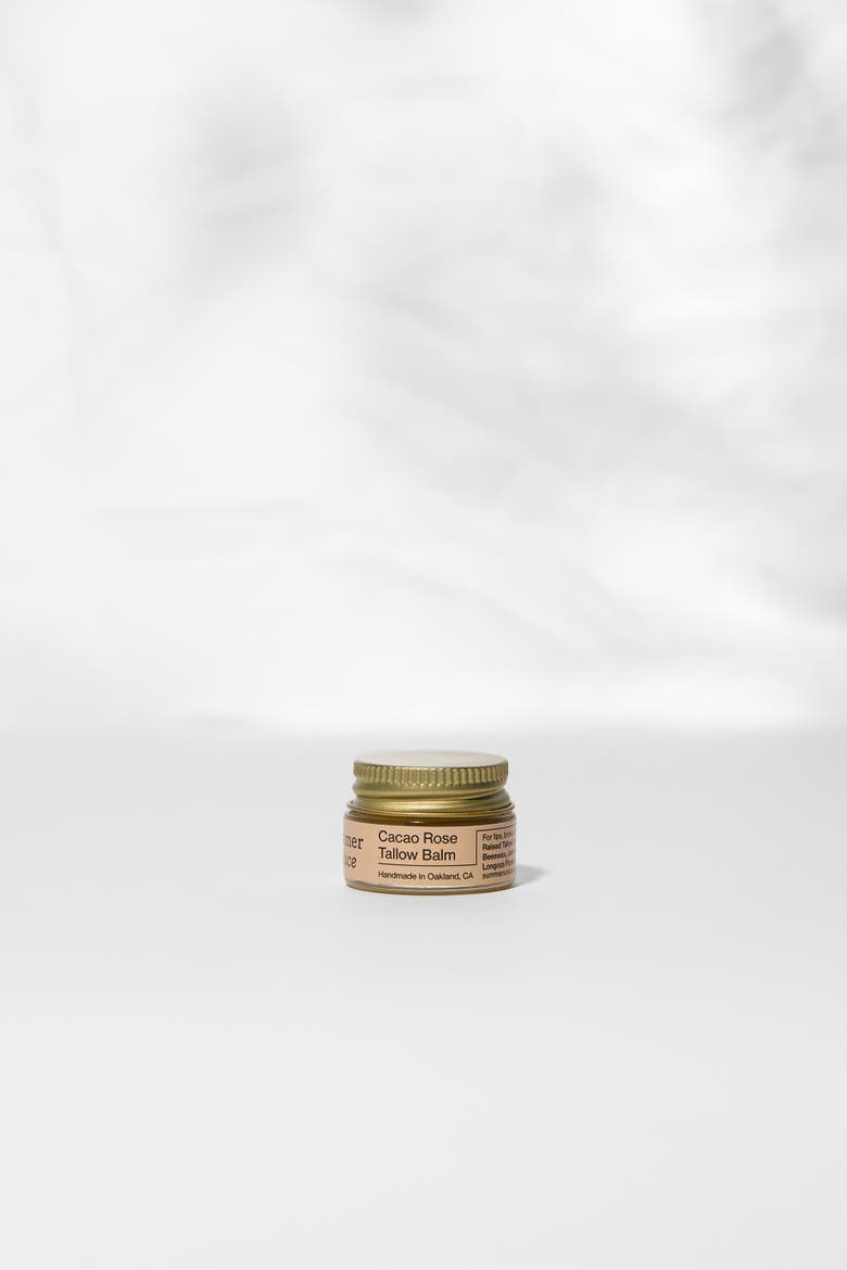 Cacao Rose Cuticle, Lip, and Brow Tallow Balm - Regenerative Tallow, Alternate, color, Light Beige
