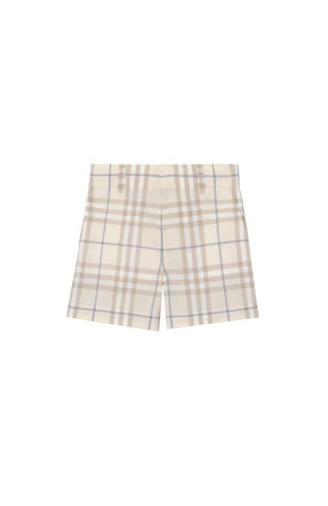 Check Cotton Shorts