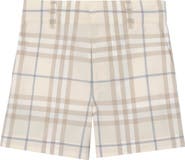 Burberry Check Cotton Shorts