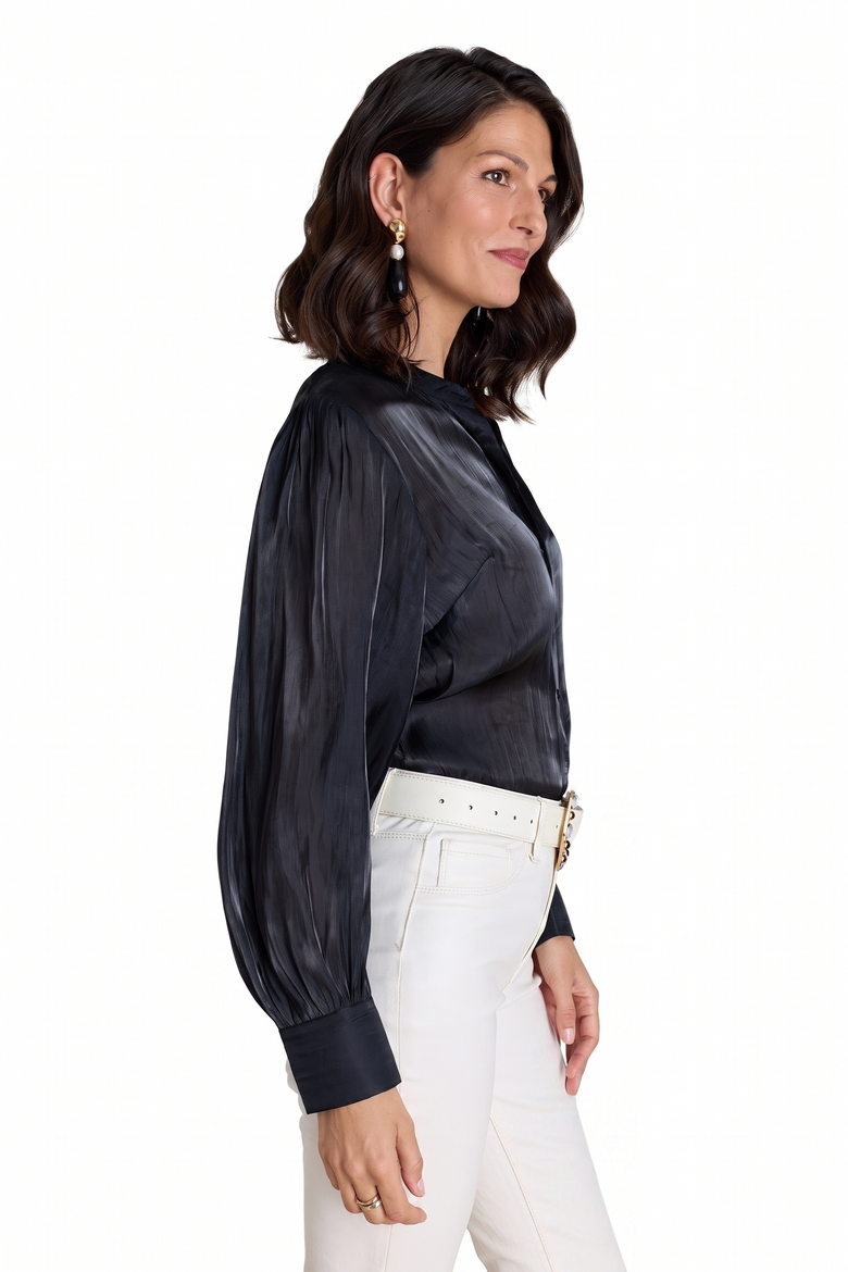 Colette Blouse, Alternate, color, Black