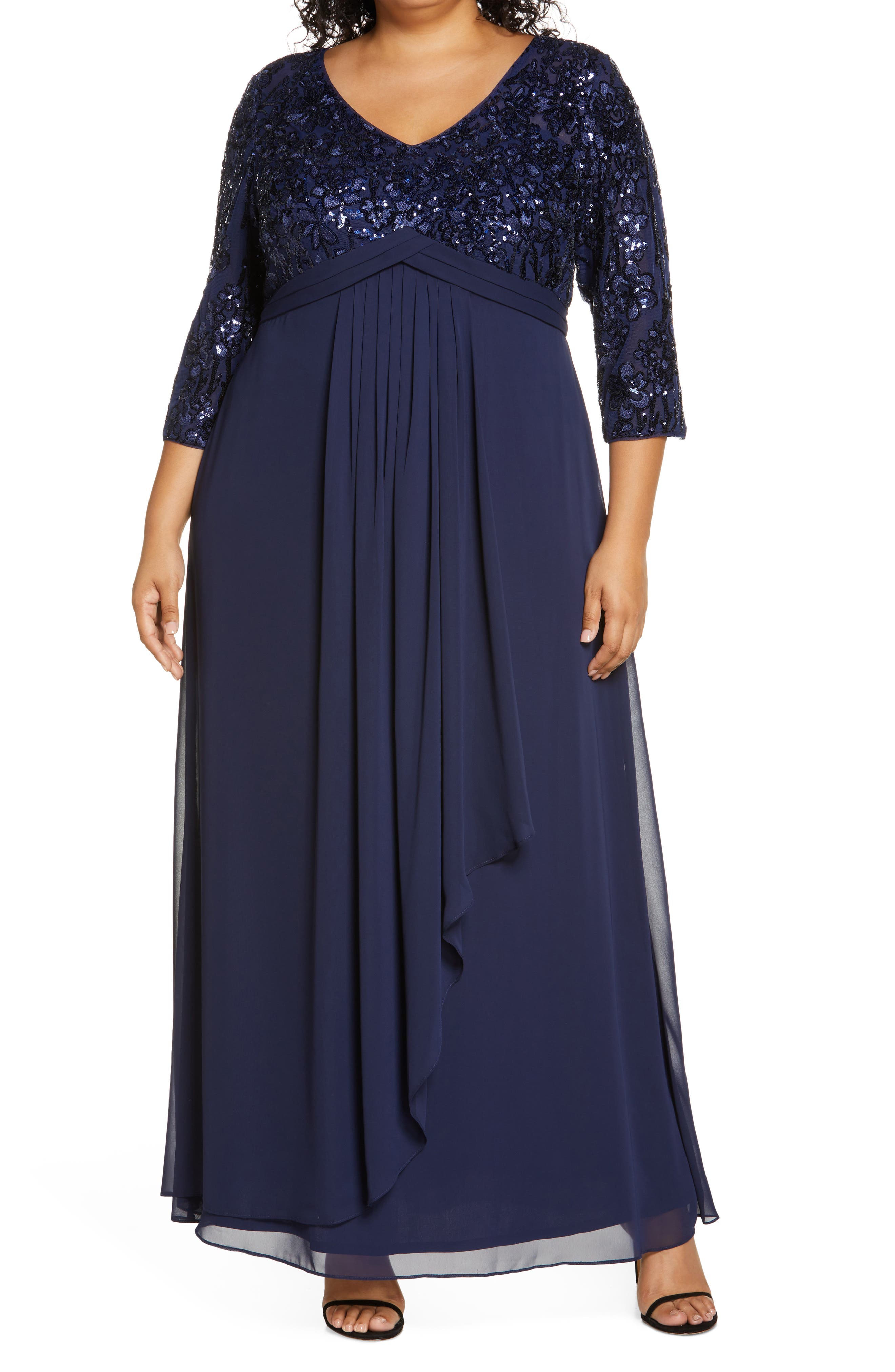 Alex Evenings Sequin Bodice Gown