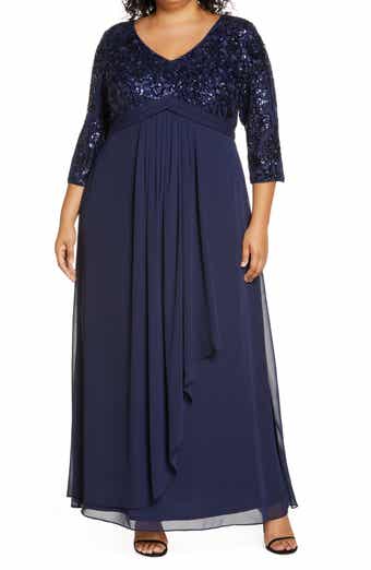Alex Evenings Sequin Bodice Gown