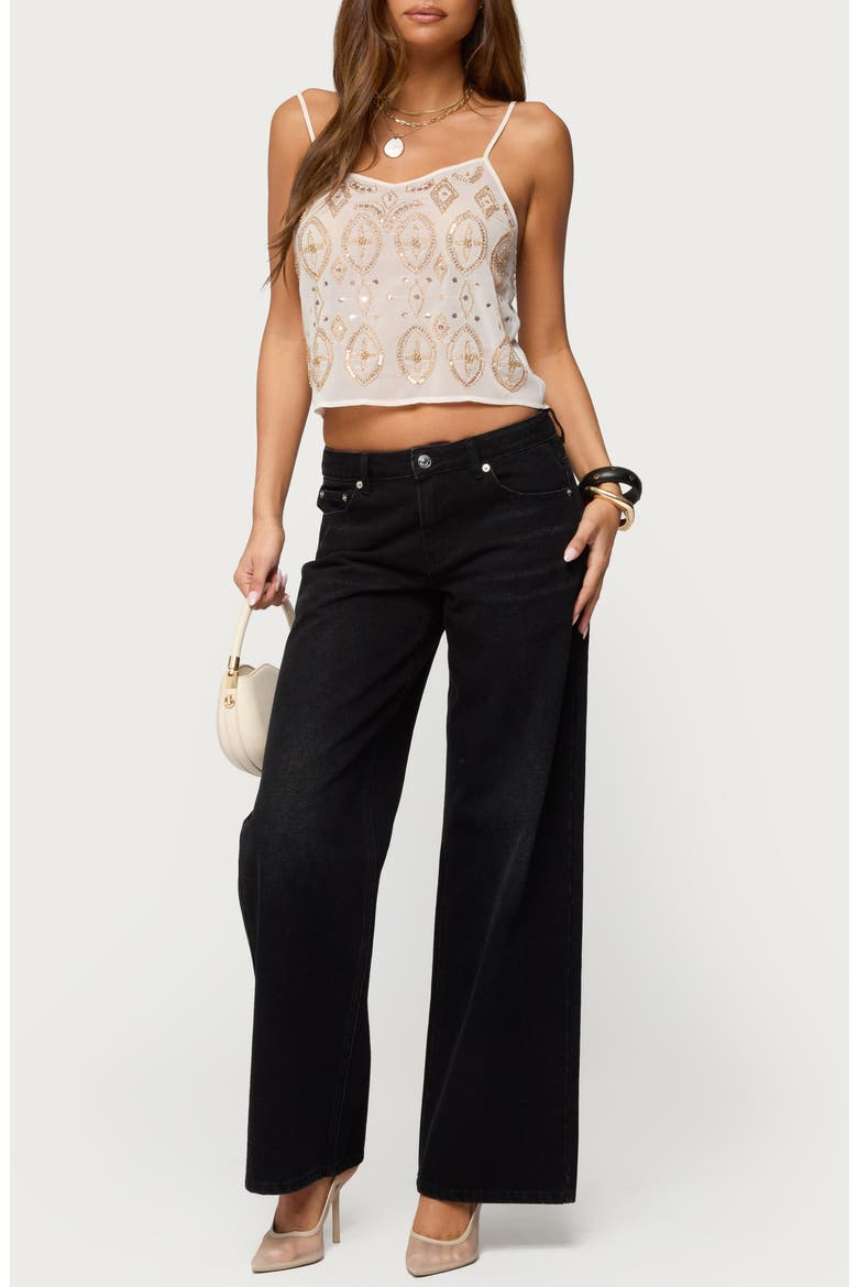 Kaleesy Beaded Camisole, Alternate, color, CREAM