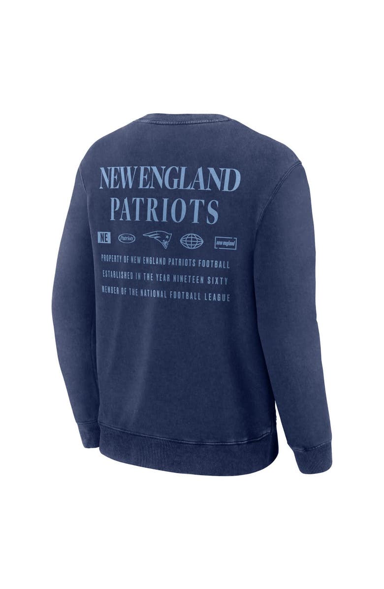 FANATICS Men's Fanatics Navy New England Patriots Deep Route Pullover Sweatshirt, Alternate, color, Navy