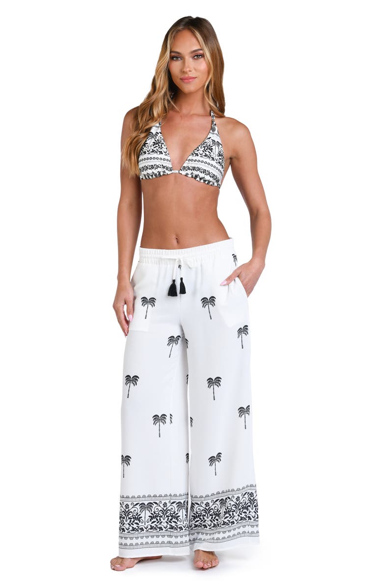 Sunshine 79 Ivory Coast Cover-Up Beach Pants, Alternate, color, Ivory