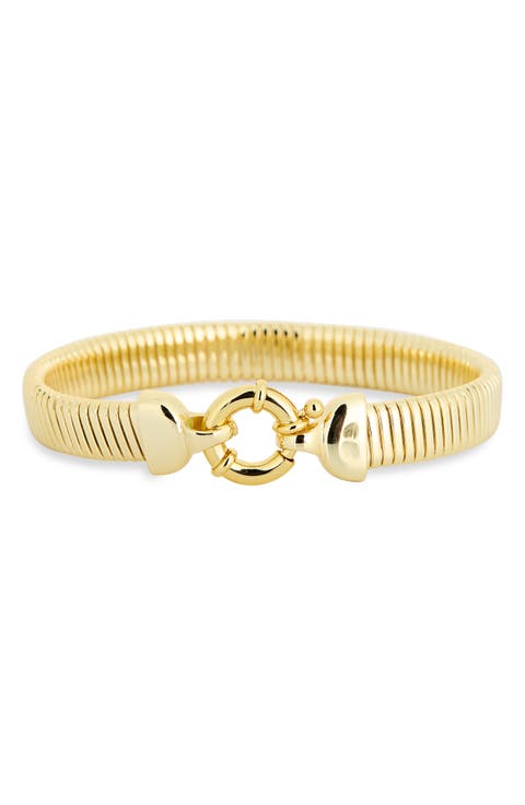 Flex Omega Chain Spring Ring Bracelet